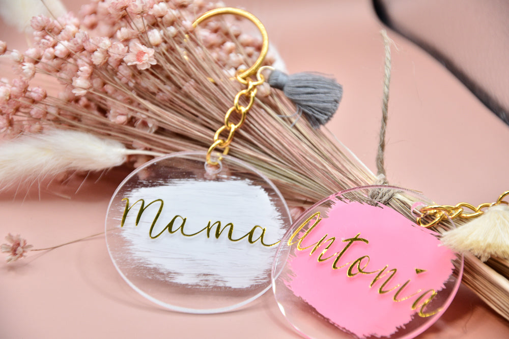 Personalisierte Schlüsselänhänger aus Acrylglas